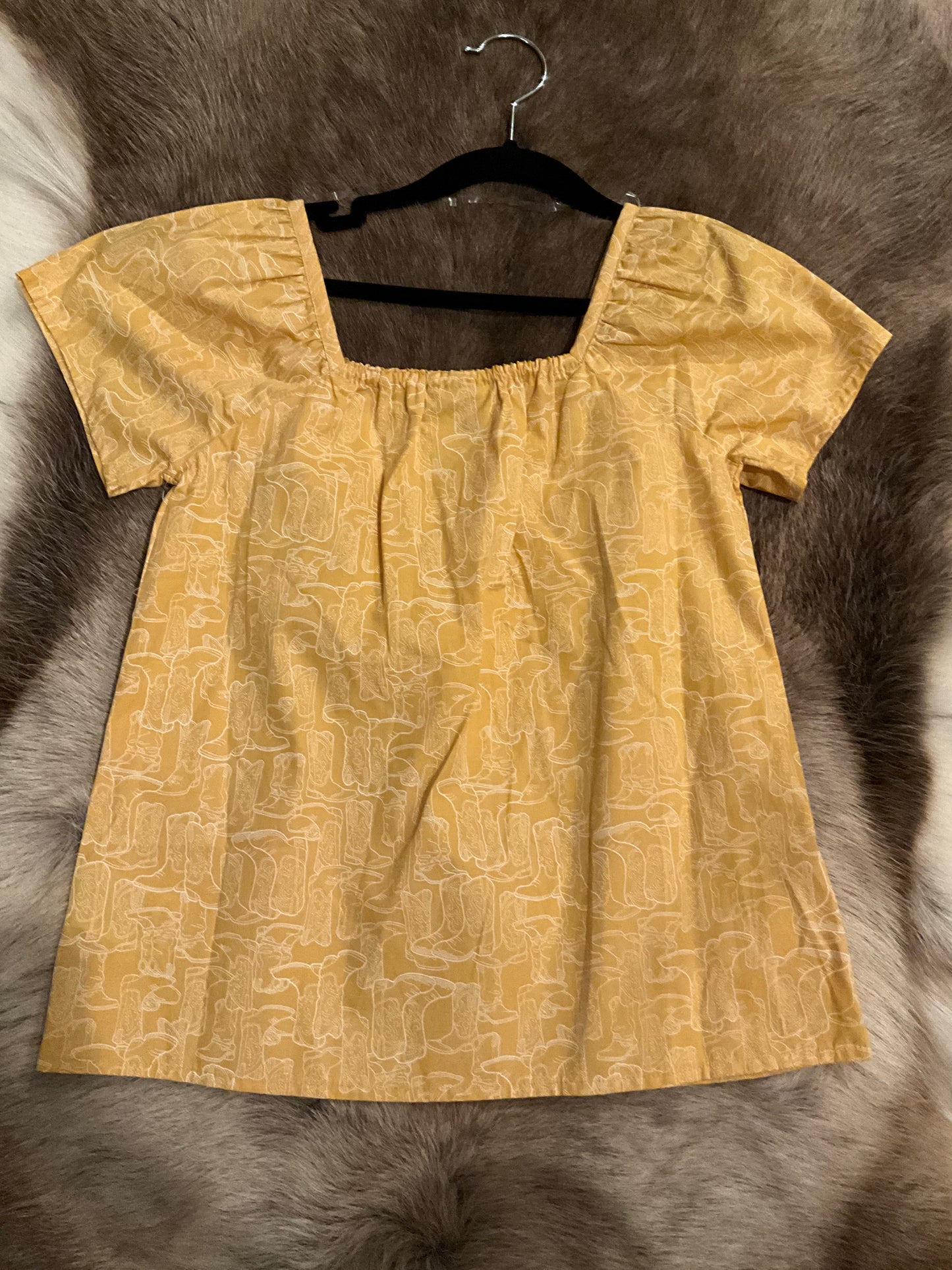 Yellow Boot Dress