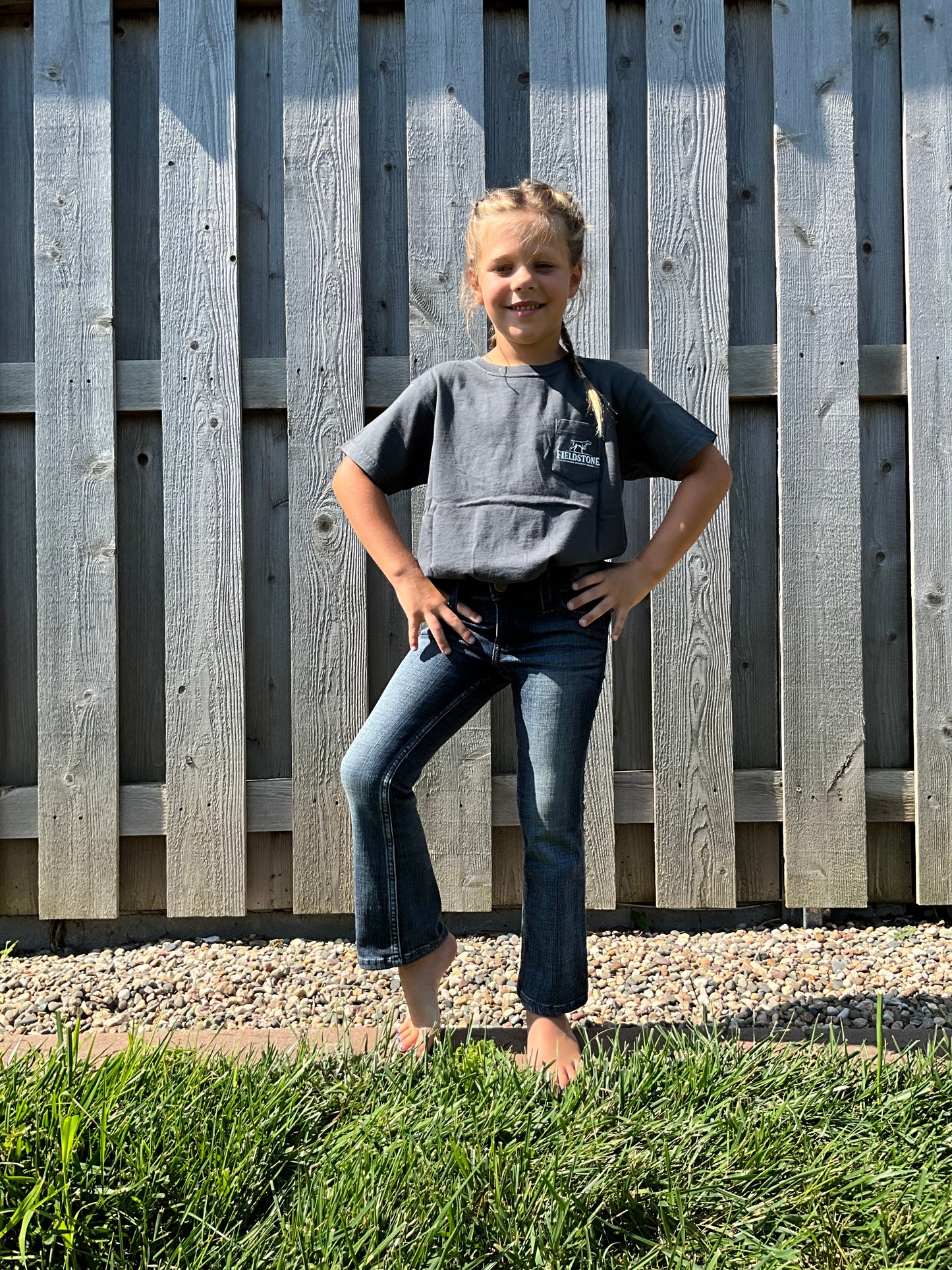 Girl Dark Wrangler Wash Jeans