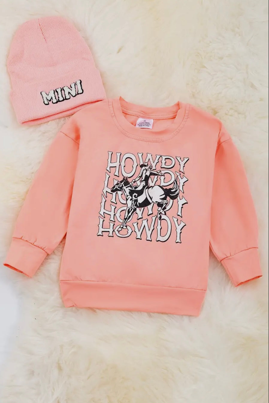 Howdy Pink Long Sleeve