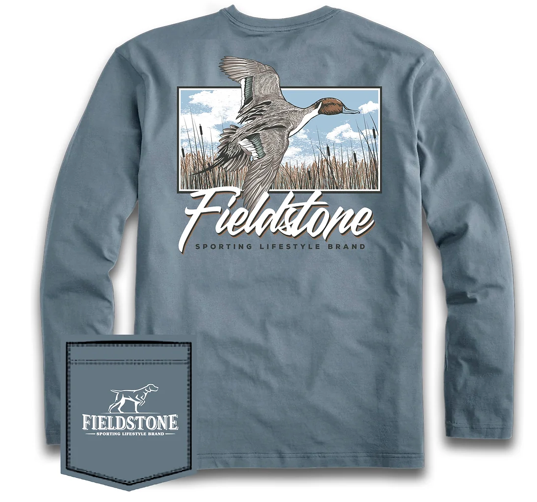 Blue Pintail Flying Duck Long Sleeve