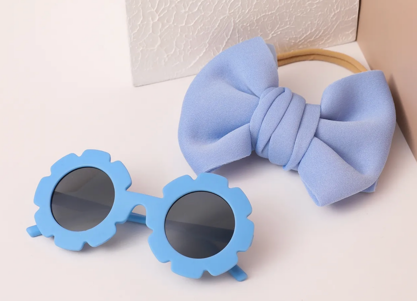Toddler Sunglasses & Bow Set