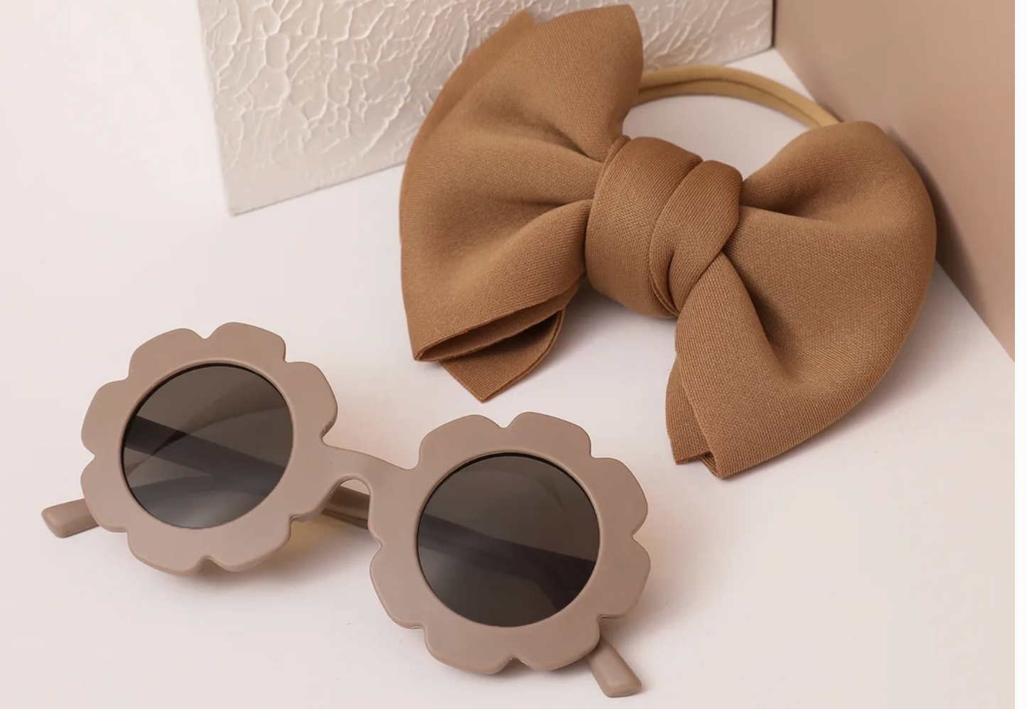 Toddler Sunglasses & Bow Set