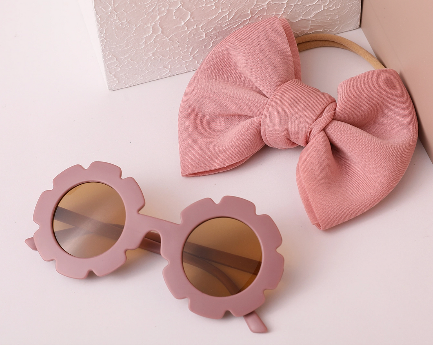 Toddler Sunglasses & Bow Set
