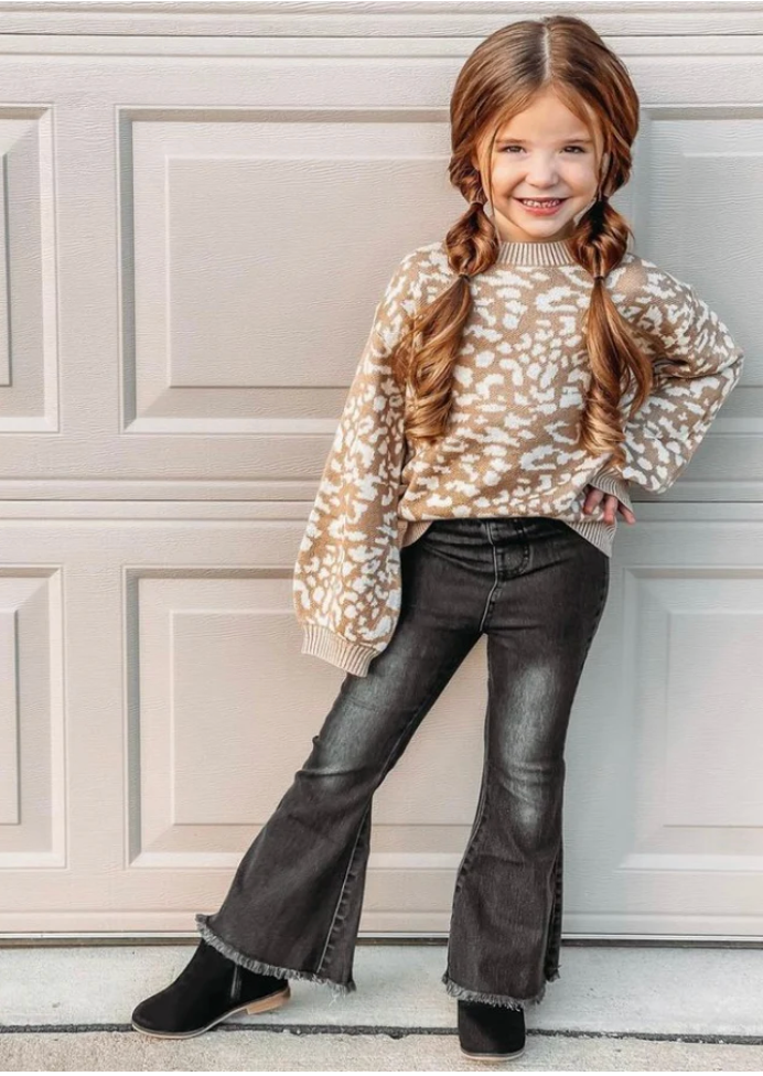 Sophie Denim Bell Bottoms - Black Wash