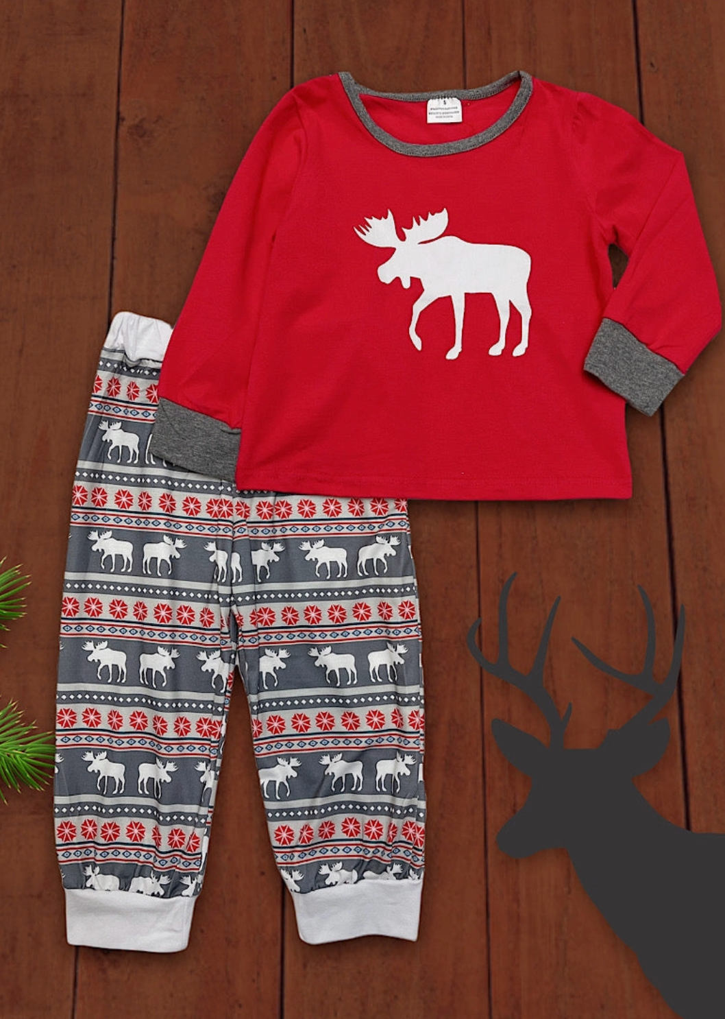 Moose Pajama Set
