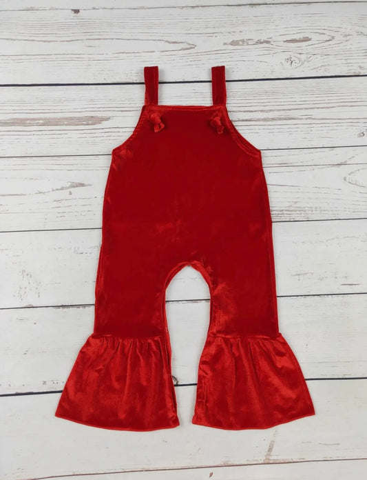 Red Velvet Overalls