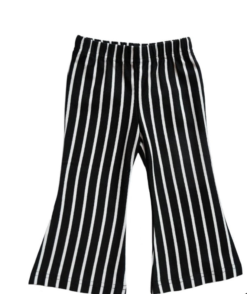 Bailey’s Blossoms Black & White Bell Bottoms