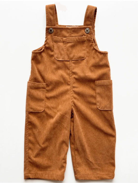 Liam Corduroy Overalls - Caramel
