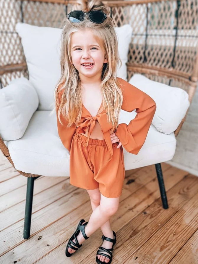 Mia's Tie Front Romper