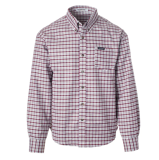Field Stone Navy/Red Button Down