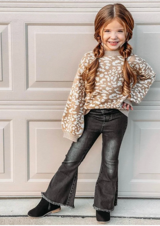 Sophie Denim Bell Bottoms - Black Wash