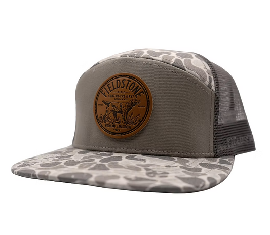 7 Panel Marsh Camo Hat-Adult