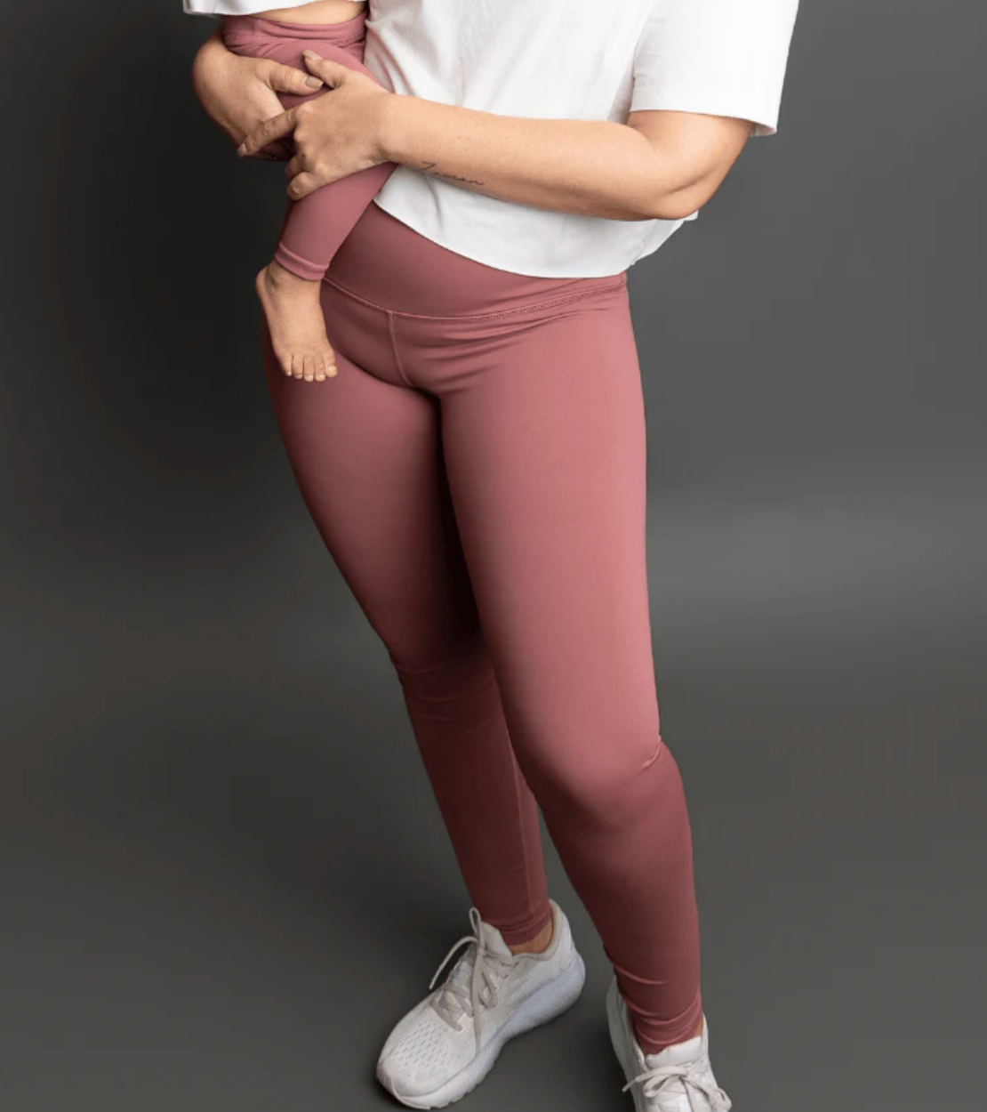 Peyton High Rise Yoga Pant - Rose Taupe