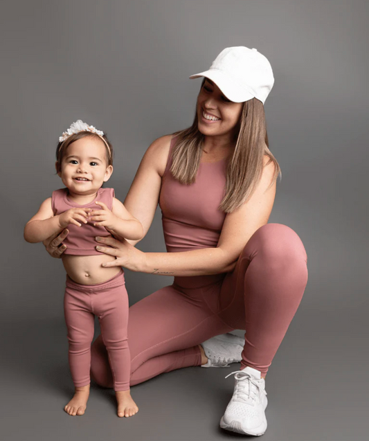 Ainsley Athletic Tank - Rose Taupe