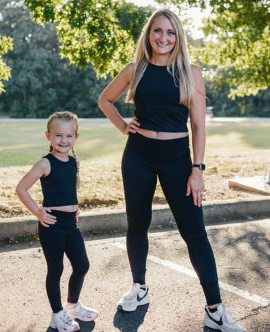 Ainsley Athletic Tank - Black