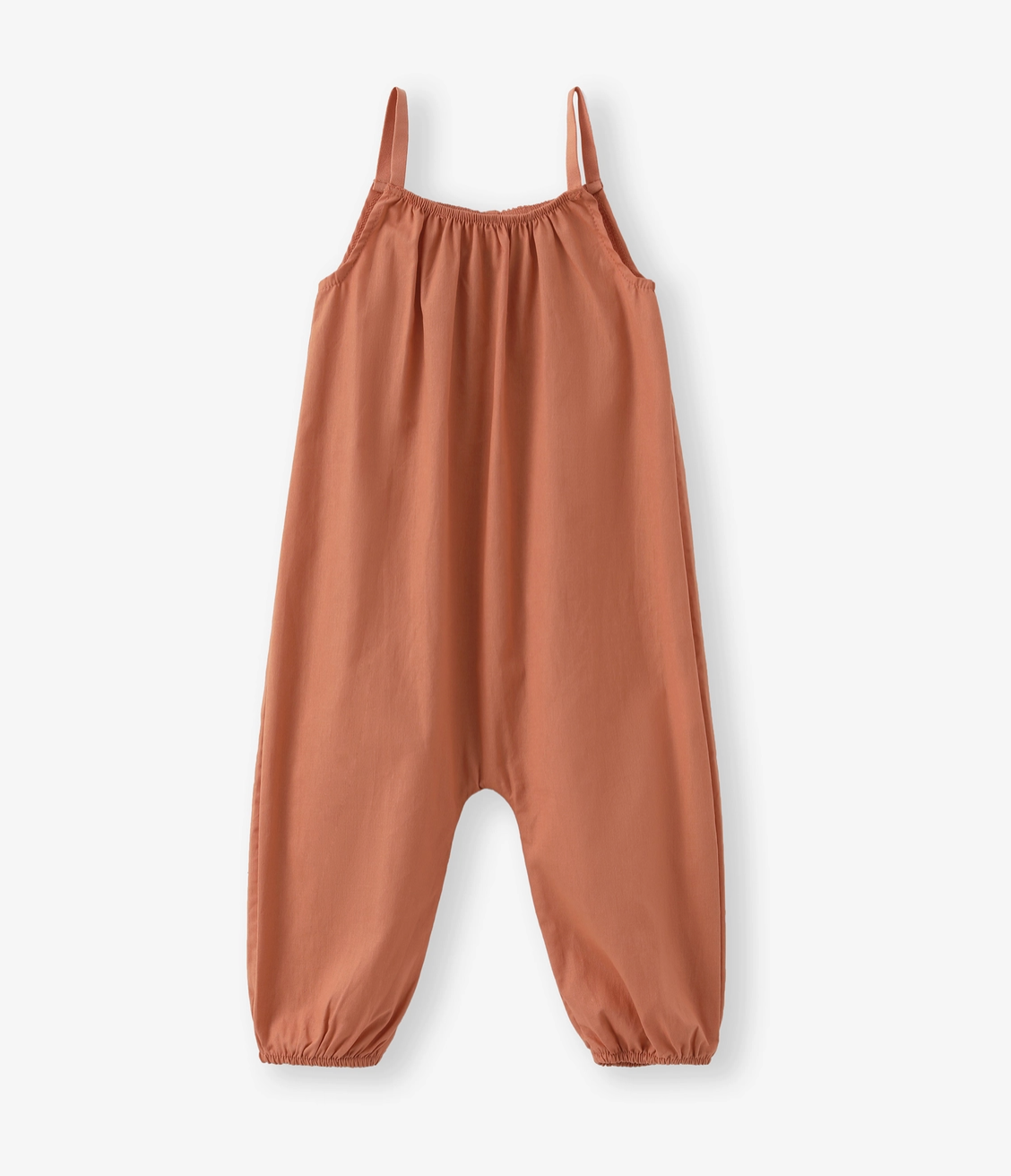 Sleeveless Spaghetti Romper-Brown